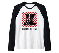 It Must Be Love 2 Tone Ska Music Checkerboard Maglia con Maniche Raglan