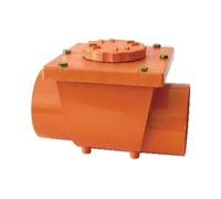 VALVOLA ANTIRIFLUSSO IN PVC ROSSO Diam 200