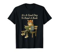 It’s A Good Day To Read A Book - Reading Cat Maglietta