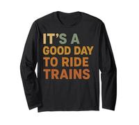 It’s a Good Day to Ride Horses Trail Riding Equestrian Maglia a Manica