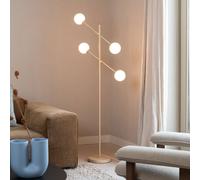 IT´S ABOUT ROMI IT'S ABOUT ROMI Lampada da terra Copenhagen, beige, vetro, orientabile IT´S ABOUT ROMI