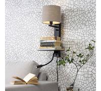 IT´S ABOUT ROMI IT'S ABOUT ROMI Florence lampada da lettura a 2 luci in lino scuro IT´S ABOUT ROMI