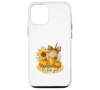 It’s Fall Y’all Iced Coffee Pumpkin Spice Watercolor Custodia per iPhone 12/12 Pro