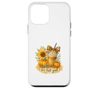 It’s Fall Y’all Iced Coffee Pumpkin Spice Watercolor Custodia per iPhone 12 mini