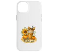 It’s Fall Y’all Iced Coffee Pumpkin Spice Watercolor Custodia per iPhone 14 Plus
