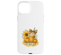 It’s Fall Y’all Iced Coffee Pumpkin Spice Watercolor Custodia per iPhone 15 Plus