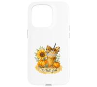 It’s Fall Y’all Iced Coffee Pumpkin Spice Watercolor Custodia per iPhone 15 Pro