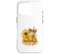 It’s Fall Y’all Iced Coffee Pumpkin Spice Watercolor Custodia per iPhone 16 Pro