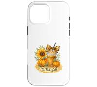 It’s Fall Y’all Iced Coffee Pumpkin Spice Watercolor Custodia per iPhone 16 Pro Max