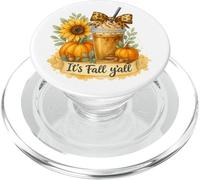 It’s Fall Y’all Iced Coffee Pumpkin Spice Watercolor PopSockets PopGrip per MagSafe