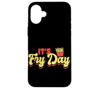 It’s Fry Day Funny French Fries Design Custodia per iPhone 16 Plus