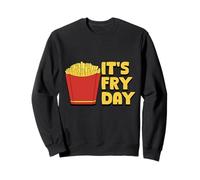 It’s Fry Day Funny French Fries Design Felpa