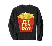 It’s Fry Day Funny French Fries Design Felpa