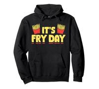 It’s Fry Day Funny French Fries Design Felpa con Cappuccio