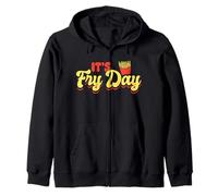 It’s Fry Day Funny French Fries Design Felpa con Cappuccio