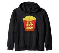 It’s Fry Day Funny French Fries Design Felpa con Cappuccio
