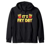 It’s Fry Day Funny French Fries Design Felpa con Cappuccio