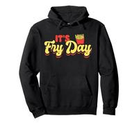 It’s Fry Day Funny French Fries Design Felpa con Cappuccio