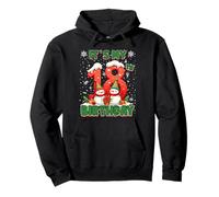 It’s My 18th Birthday Christmas Snowman 18 Year Old Xmas Felpa con Cappuccio