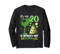 It’s My 20th Birthday St. Patrick’s Day 20 Years Old Party Maglia a Manica