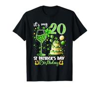 It’s My 20th Birthday St. Patrick’s Day 20 Years Old Party Maglietta