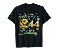It’s My 44th Birthday Pink 44 Years Old Birthday Queen Party Maglietta