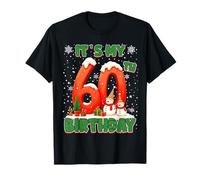 It’s My 60th Birthday Christmas Snowman 60 Year Old Xmas Maglietta
