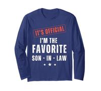 It’s Official I’m The Favorite Son-in-Law | Funny Family Maglia a Manica