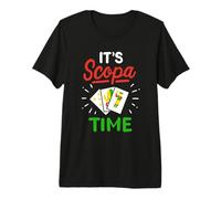 It’s Scopa Time Gioco di Carte Italiano Scopone di Quindici Maglietta Premium