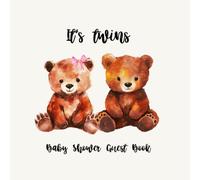 It’s Twins V-2: Twins Baby Shower Keepsake with Advice for Parents, Gift Log, Photo Section, and Memory Pages