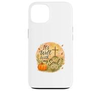 It’s Well With My Soul Fall Christian Watercolor Custodia per iPhone 13