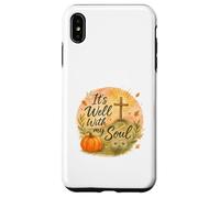 It’s Well With My Soul Fall Christian Watercolor Custodia per iPhone XS Max