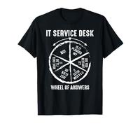 IT Service Desk Ruota della Risposta Maglietta