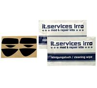 IT-Services Irro Set di 2 piedini per mouse adatti per Logitech MX1100, con 2 tamponi per la pulizia
