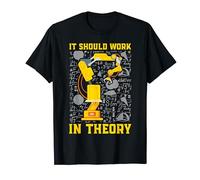 It Should Work In Theory Robotics Engineer Robot Meme Maglietta