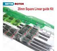 「IT」Square 20mm Linear Rail Guide+SFU1605 BallScrew 400/700/1000mm&Nut+BK12/BF12