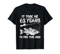 It Took Me 62 Anni Compleanno Pesca Vintage 62 Anni Regalo Maglietta