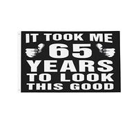 It Took Me 65 Years To Look This Good 65Th Flag Durevole Bandiera Da Giardino Resistente Alle Intemperie Bandiera Per Interno Giardino Feste 90X150Cm