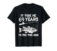 It Took Me 69 Anni Compleanno Pesca Vintage 69 Anni Regalo Maglietta