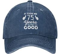 It Took Me 75 Years To Look This Good Cappello Retro Cappello Hiphop Regolabile Cappelli Golf per attività Ciclismo Adulto