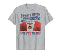IT TV Mini Series The Dancing Clown Maglietta, Uomo, Grigio Melange, 5XL
