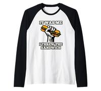 It Was Me I Threw The sandiwch, Free DC Protest Fist Humor Maglia con Maniche Raglan