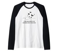 It Was Much Easier To Eat Homework When It Was Paper Maglia con Maniche Raglan