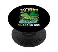 It Was Nice Talking but Iguana Go Now Iguana Funny Pun PopSockets PopGrip Adesivo