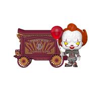 It-welcome To Derry Pop Town Vinile Figura Pennywise & Wagon 9 Cm Funko