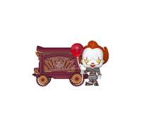 It-welcome To Derry Pop Town Vinile Figura Pennywise & Wagon 9 Cm Funko