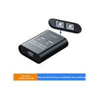 IT-Well USB Printer HUB 2 Port Printing Switcher Box 2 Input 1 Output Cable Splitter for 2 Computers Share Printer Black