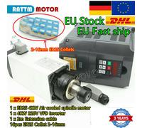『ITA』220V 4KW Air Cooled Cooling Spindle Motor+5HP VFD Drive+ER25 Collet CNC Kit