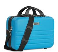 ITACA - Beauty Case da Viaggio Donna e Uomo Abs - Valigia Portare a Mano Beauty Case Rigido con Maniglia Superiore e Tracolla Regolabile - Elegante Beauty Case Donna da Viaggio Marca di ITA, Turchese