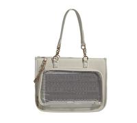 Itabag - Borsa a tracolla funzionale da donna con catena creativa e dettagli a stella, versatile, borsa a tracolla in pelle PU, accessorio alla moda regalo, bianco, One Size